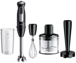 Braun MultiQuick 5 Pro, Immersion plakiklis, 0.6 L, 1.2 m, 1000 W, Juodas, Sidabrinis