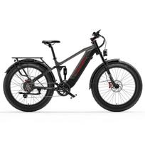 LANKELEISI Dukawey Silvertip8 1000W storų padangų elektrinis dviratis.