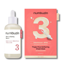 numbuzin - No.3 Skin softening serum + No.3 sheet mask special set - rinkinys