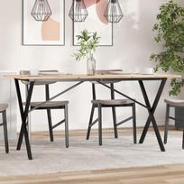 Valgomojo stalo kojos, 140x60x73cm, plieninis, X formos rėmas