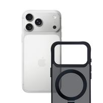 3mk Smoke magnetinis dėklas su stovu iPhone 17 Pro telefonui - juodas