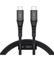 Juodas USB-C - USB-C PD100W / QC3.0 100cm laidas "Tech-Protect UB11T Ultraboost"