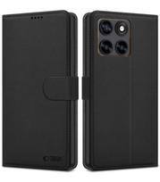 Juodas atverčiamas dėklas Motorola Edge 70 Fusion / Fusion Plus telefonui "Tech-Protect Wallet"