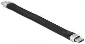 Laidas Delock, USB Type C, 13.5 cm, juoda sp.