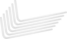 Vamzdelis EK Water Blocks EK-Loop Hard Tube 14mm 0.8m Pre-Bent 90°, 80 cm, skaidri sp., 6 vnt.