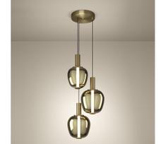 Eglo 390465 - LED dimeriuojama liustra FRUITERA LED/5W/230V+2xLED/6,5W+ 3xLED/1,6W auksinė