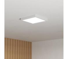 Eglo 901336 - FUEVA LED vonios kambario lubų šviestuvas, 10,5 W, 230 V, 22x22cm, IP44, baltas