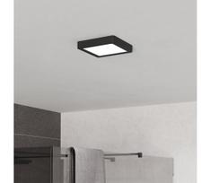 Eglo 901328 - LED vonios kambario lubinis šviestuvas FUEVA LED/7W/230V 15x15 cm IP44 juodas