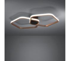 Eglo 390506 - Dimeriuojamas lubinis šviestuvas ESTRELLA LED/20W/230V žalvario + su nuotoliniu pultu