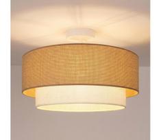 Brilagi - LED prie lubų montuojama liustra BOHO ECO 1xE27/10W/230V skersmuo 40 cm smėlinė/kreminė
