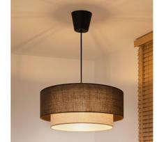 Brilagi - LED liustra ant laido BOHO ECO 1xE27/10W/230V skersmuo 40 cm ruda/kreminė