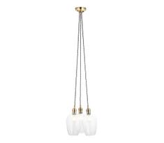 Endon 120648 - Pakabinamas šviestuvas su kabeliu 3xE27/10W/230V, žalvarinis