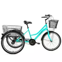 Miesto triratukas Bisan 24 PORTER (PR10010500) šviesiai žalia/juodas