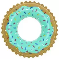 Pripučiamas ratas Bestway Donut 36300, rudas/žalias, 910 mm