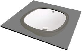 Vonios praustuvas Deante Alpinia, keramika, 38 cm x 38 cm x 19.2 cm, balta sp.