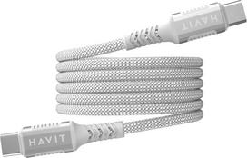 Havit CB6297 - Magnetic cable USB type C to USB type C, 1m (white)