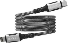 Havit CB6298 - Magnetic USB type C-Lightning cable, 1 m (black)