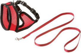 Karlie - Mesh Cat Harness With Leash Kitten S - Red/Black (770.1250)