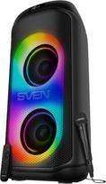 Sven Speaker SVEN PS-1050, black (200W, TWS, Bluetooth, FM, USB, microSD, LED-display, 7200mAh)