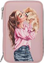 Topmodel - Double Pencil Case DOTS - Rosé
