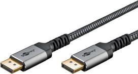 Goobay Plus DisplayPort to HDMI Adapter Cable, 4K @ 60Hz (gray, 5 meters)