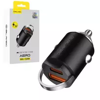 Blavec BS-02B Aero Car charger | 30W | PD, QC | USB-C, USB-A | black