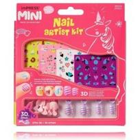 Kiss Nail Artist Artificial Nails & Stickers priklijuojamų dirbtinių nagų rinkinys vaikams (26vnt. dirbtiniai nagai + nagų dildė + nagų lipdukai) - 1 vnt.
