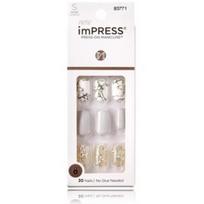 Kiss ImPRESS Knock Out Nails priklijuojami dirbtiniai nagai - 30 vnt.