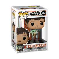 FUNKO POP! vinilinė figūrėlė: Star Wars: Mandalorian - Mando Holding Child, 54525