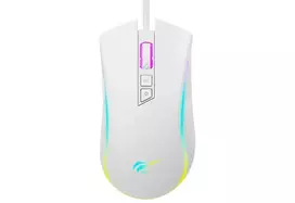 Pelė Havit MS1034 RGB Optical Gaming Mouse White