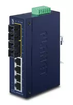 PLANET ISW-621TS15 tinklo komutatorius Ne-valdomas L2 Fast Ethernet (10/100) Mėlyna