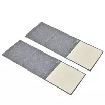 Draskymo kilimėlių rinkinys katėms, 2 sofos apsaugos priemonės, pilkas, 130x45x0,3 cm
