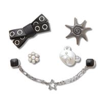 Crocs Jibbitz™ Silver Cutie Punk 5 Pack 10018204 (CR420-a) aksesuaras