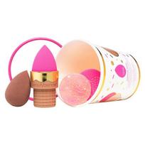 Makiažo kempinėlių rinkinys BeautyBlender Signature Blend BB27788, rinkinį sudaro: 2 makiažo kempinėlės, 1 muiliukas, silikoninis padelis, dėkliukas