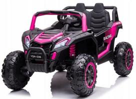 Dvivietis vaikiškas elektromobilis UTV Buggy Racing 4x4, Pink