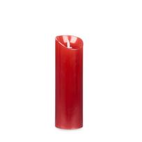 Žvakė LED D8xH25 cm raudonos sp. (veikia su 3xAAA baterijomis) Giftdecor 65419