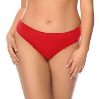 Bikini kelnaitės, Vivisence, maudymosi kostiumėlio kelnaitės, moteriški maudymosi kelnaitės, klasiškas kirpimas, raudona, 44, 44
