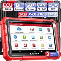 Automatinis Diagnostikos Įrankis - LAUNCH - X431 PROS Elite - CANFD DOIP - ECU Koduoklis - OBD2 Skaitytuvas