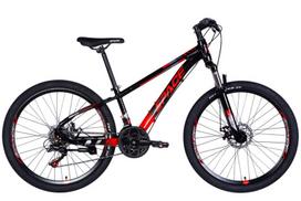 MTB dviratis Mercury Aluminium 26″, 145-170 cm, 21 pavaros, Juoda/Raudona