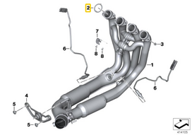 BMW S 1000 RR K46 Išmetimo Vamzdžio Atramos Originalus 18518542088