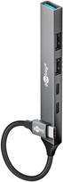 Goobay Slim 5-Port USB Hub, USB-C to USB-C/USB-A, 5, KAPGOB74460