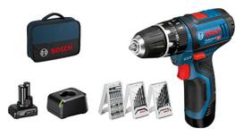 Akumuliatorinis smūginis gręžtuvas-suktuvas Bosch GSB 12V-15, 12 V, 4 Ah