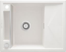 Virtuvinė plautuvė Deante Magnetic ZRM A11A, granitas, 64 cm x 50 cm x 21.9 cm, balta sp.