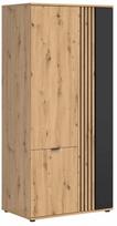 Spinta Vabres, ruda sp./juoda sp., 56 cm x 90.5 cm x 195.5 cm