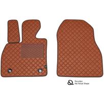 Eko odos kilimėliai QuiltyMats OPEL COMBO 2012-2017m. (Ruda / rudos siūlės)
