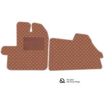 Eko odos kilimėliai QuiltyMats MERCEDES-BENZ SPRINTER 2006-2018m. (2 vietos) (Ruda / rudos siūlės)