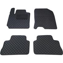 Eko odos kilimėliai QuiltyMats HYUNDAI KONA 2017-2023m. (Juoda / juodos siūlės)