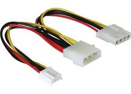 Delock Molex 4Pin cable - Molex 4Pin + 3.5 FDD