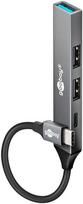 Goobay Slim 4-Port USB Hub, USB-C to USB-C/USB-A, 5, KAPGOB74459