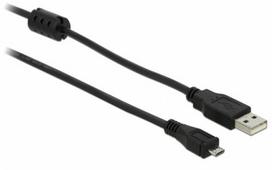 Delock USB Cable A - Micro-B Male/Male 2.00m black